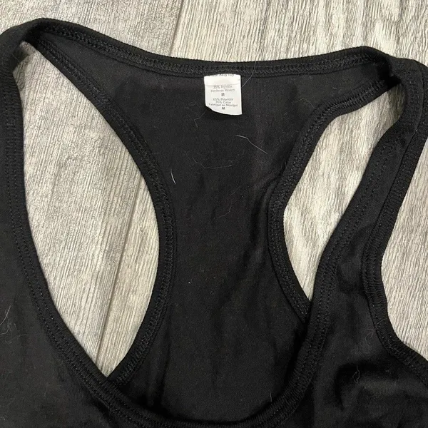 I’m‎ Just Here For The SEX funny Gender Reveal Medium Black Tank Top - Image 3