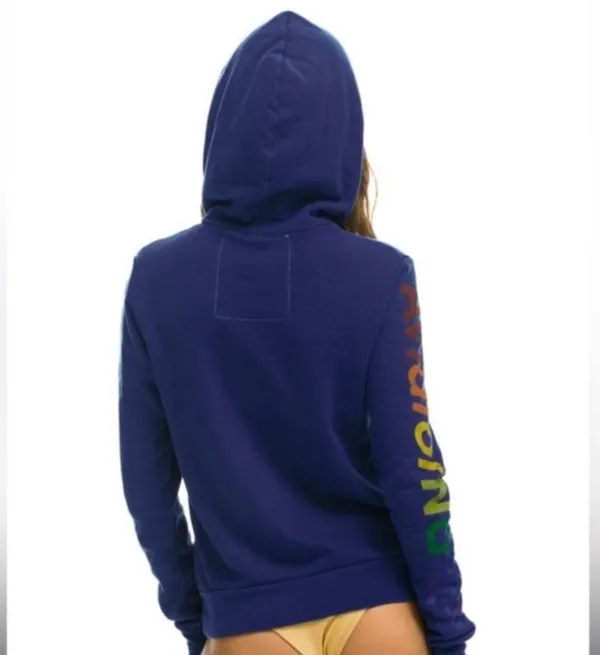 Aviator Nation Purple vail relaxed hoodie - Image 2