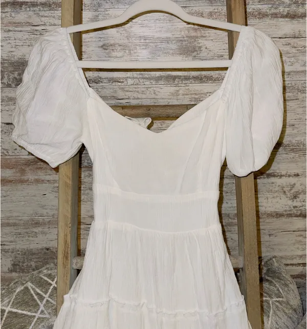 Altar'd State Dress Cut-Out Mini White - Image 4