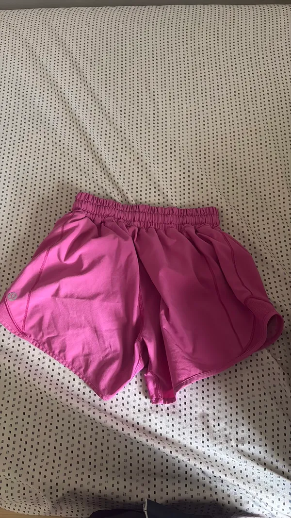 Pink Lululemon Hotty Hot Shorts  - Image 3