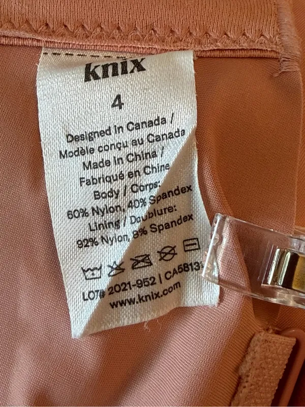 Knix Seamless Wireless Nursing Bra in Terracotta size 4 - Image 3