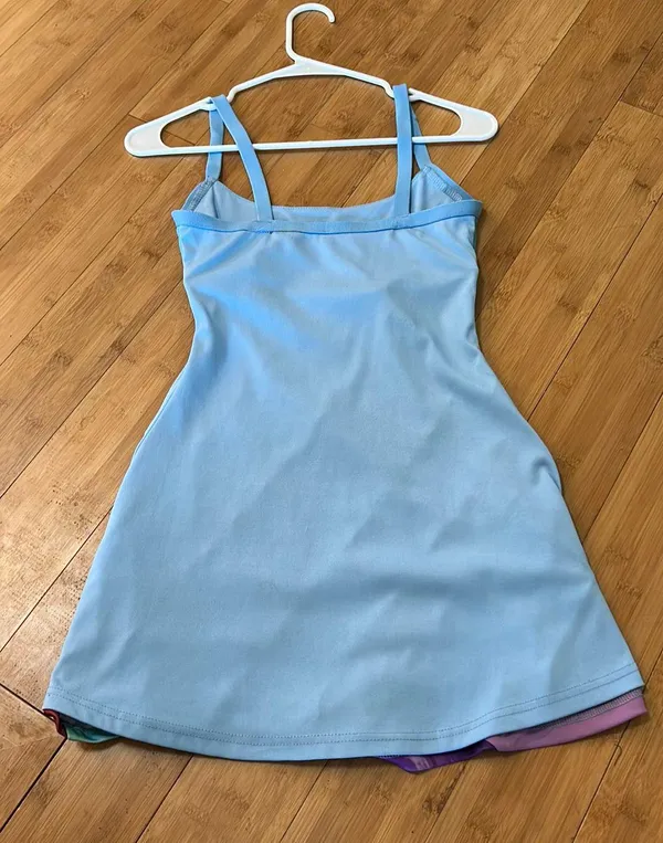 Y2K colorblock athletic mini dress Multiple - Image 2