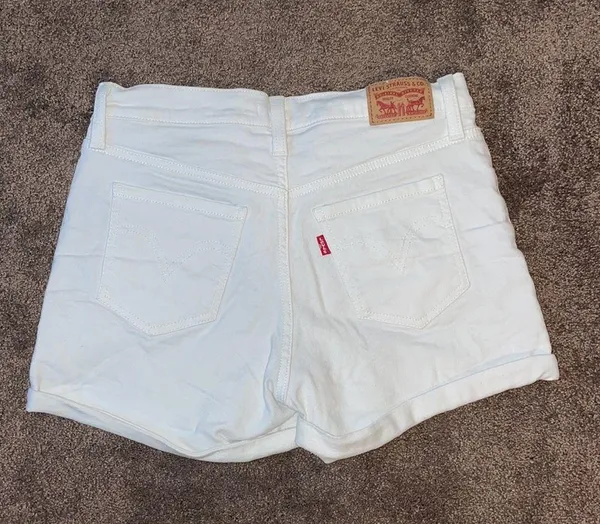 Levi’s White Jean Shorts - Image 2