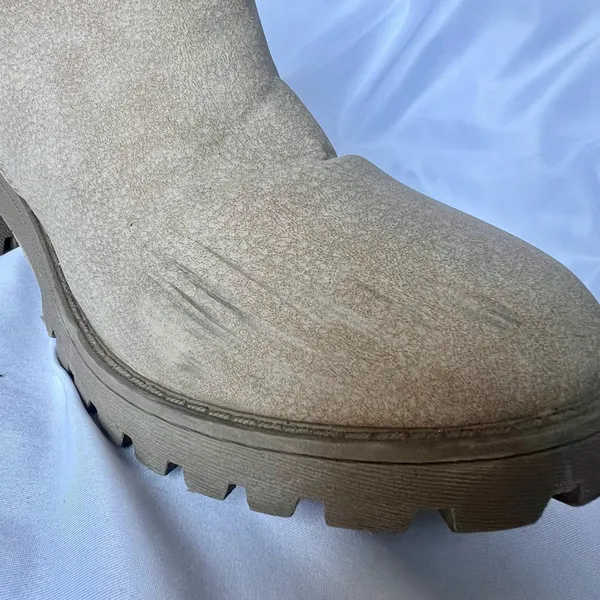 Dirty Laundry Tan Chunky Lug Ankle Boots - Image 7