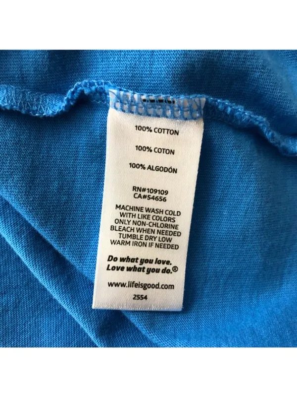 Life is Good Womens Crusher Tee Shirt Classic Fit Lounge Chair V Neck Blue XS - Image 4