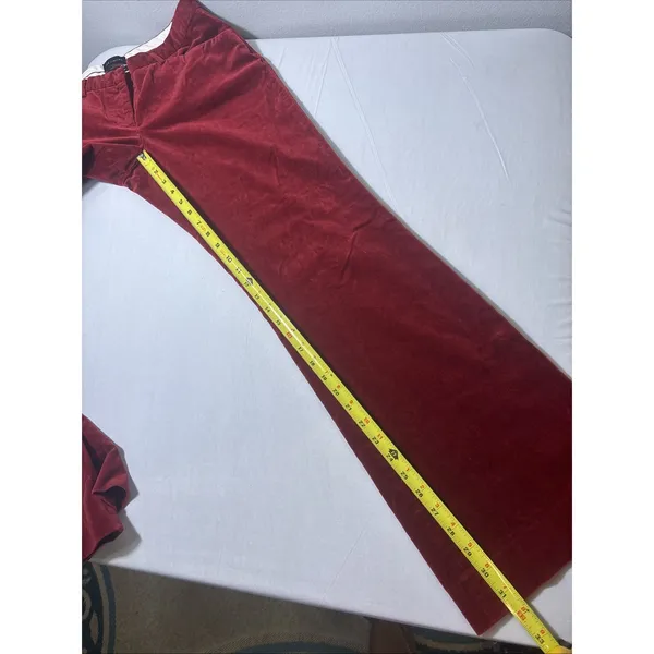 The Limited Drew Fit Size 8 Merlot Dress Pants Wide Leg Classic Velvet Old Money - Image 7
