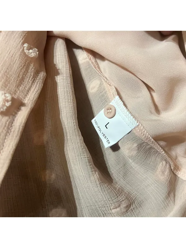 Light Beige Sheer Button - Image 2