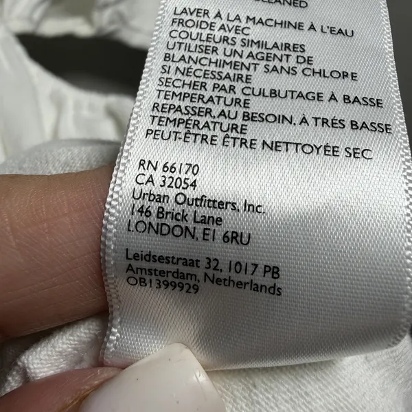 Free People FP Beach Women's XS Dandelion Mini‎ Dress Cutout White Short Sleeve Euro Summer - Image 12
