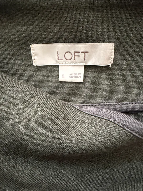 LOFT Olive Wrap Pencil Skirt - Image 2