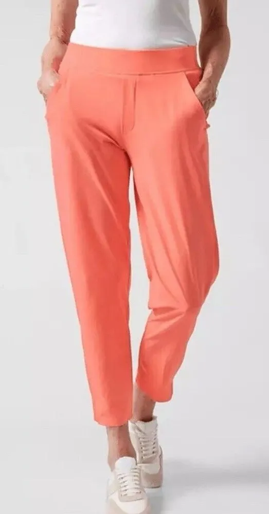 Athleta Brooklyn Ankle Pant Sunset Glow Orange Size 6 P Athleisure Travel - Image 6