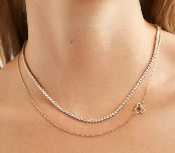 BaubleBar X Disney Mickey Mouse and Minnie Asymmetrical Necklace Set - Image 6