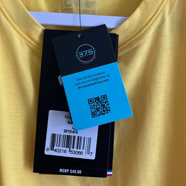 NWT FOUR LAPS Yellow Tank Top Size Large - Image 10