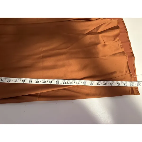 Abercrombie & Fitch Copper Brown Halter Midi Dress - Image 11