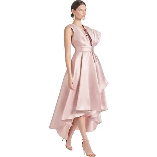 Sachin + Babi Jenna Gown Size 8 in Silver Peony Women’s High Low Dress - Image 4