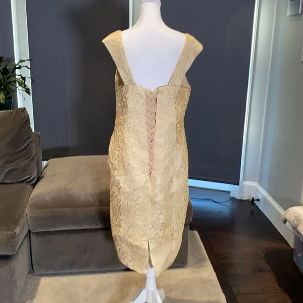 Women’s Mother of the Bride Dress Corset Back & Chiffon Jacket Size XL - Image 6