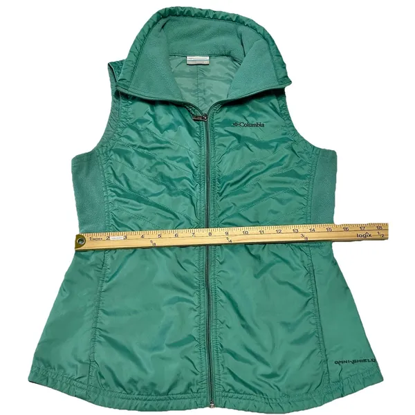 Columbia Mix It Around Vest Womens XS Teal Mint Green Quilted Fleece Omni-Shield - Image 10