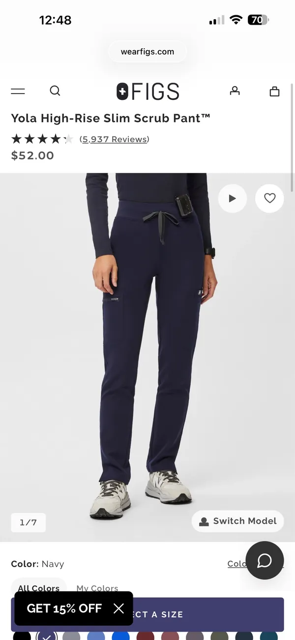 FIGS Scrub Pants Yola - Image 4