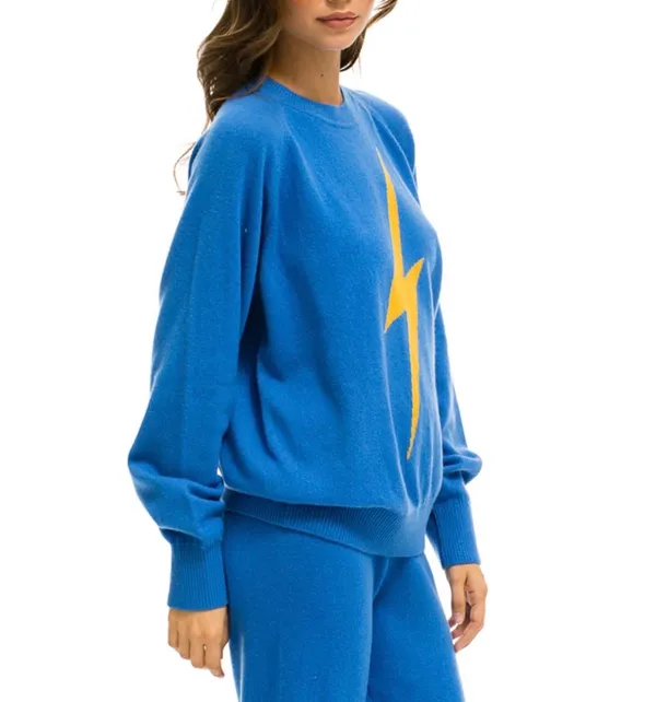 Aviator Nation Blue Lightning Bolt Sweatshirt  - Image 2