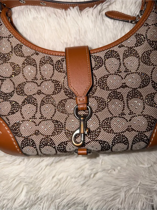 Coach Hampton Hobo jacquard Shoulder Bag - Image 5