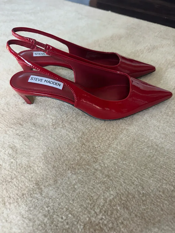 Red Steve Madden Kitten Heels - Image 2
