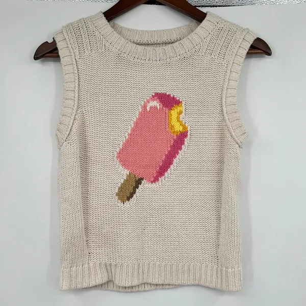 Anthropologie Maeve Linen Blend Icon Sweater Tank Top popsicle summer size XS - Image 2