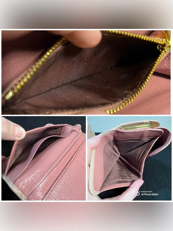 Miu Miu Madras Bicolore Trifold Frame Wallet Kiss Lock Pink WOC 5ME120 Box - Image 12