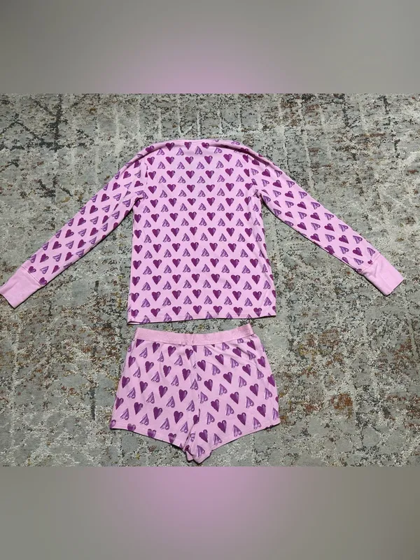 Victoria's Secret Pink Thermal Shorts Pajama Set size Medium - Image 3