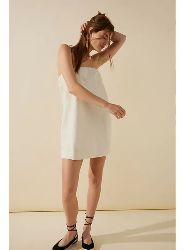 Free People Free-est Essentially the Best Cotton-Linen Mini Dress - Image 2
