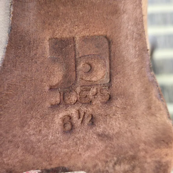 Joe's tan leather back zip booties with cutouts 6.5 - Image 9