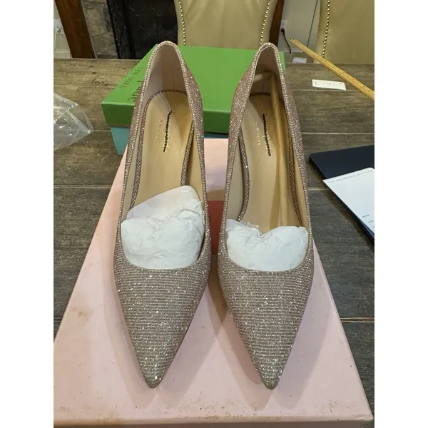 Kate Spade Vivian Sheep Leather Stiletto Pumps Pink Women Size 6‎ Display - Image 2