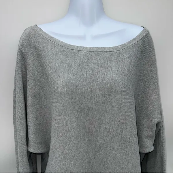 Zara Light Gray Off-the-Shoulder Sweater - Image 2