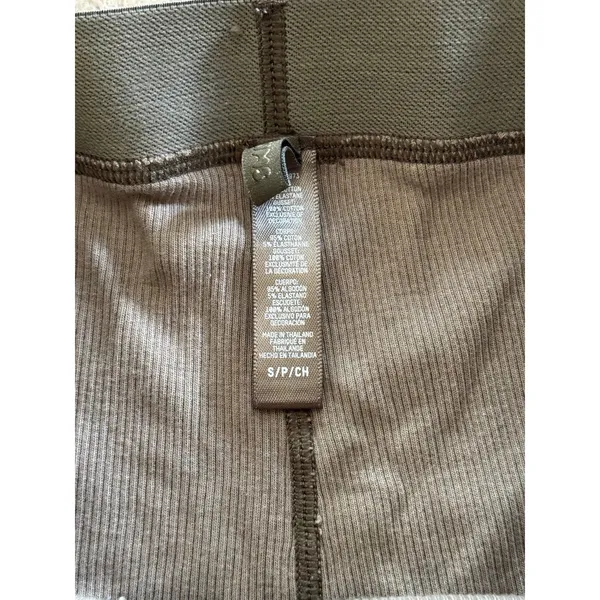 Skims Cotton Rib Boxer Army Size Small - Image 6