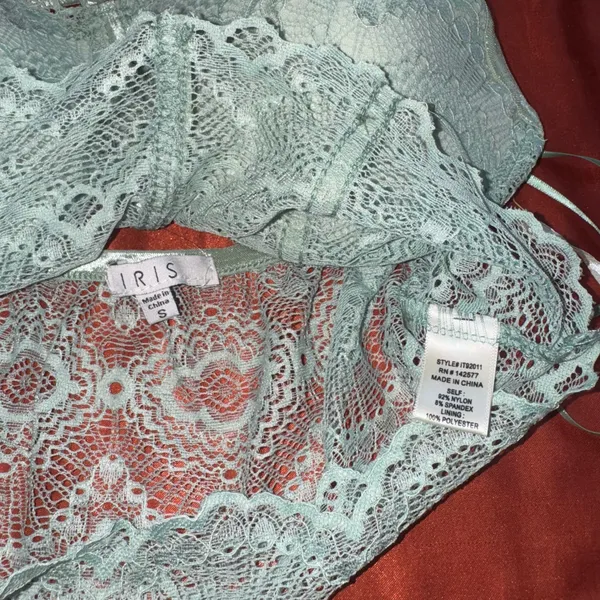 Iris Light Blue Lace Bustier - Image 3