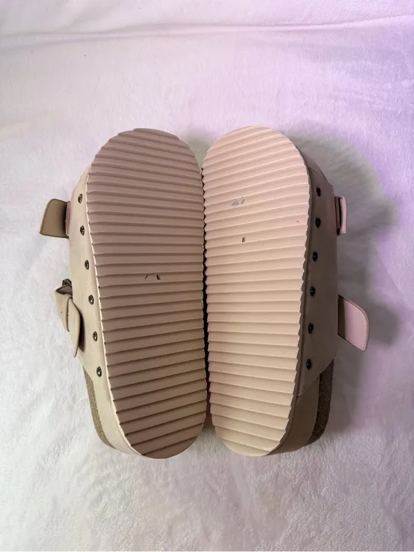 Altar'd State Beige Double-Buckle Platform Slide - Image 10