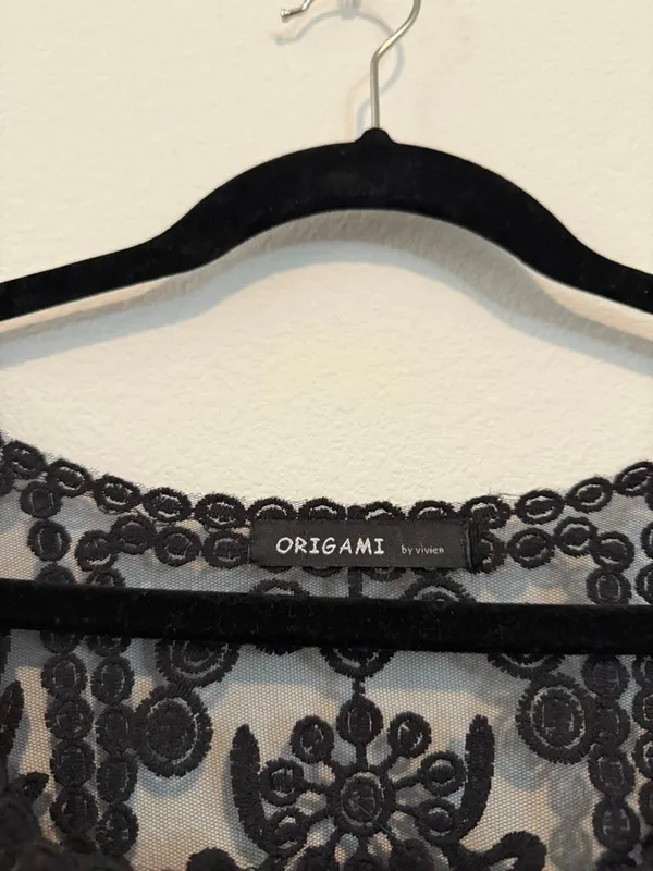 Free People Black Lace Top - Image 3