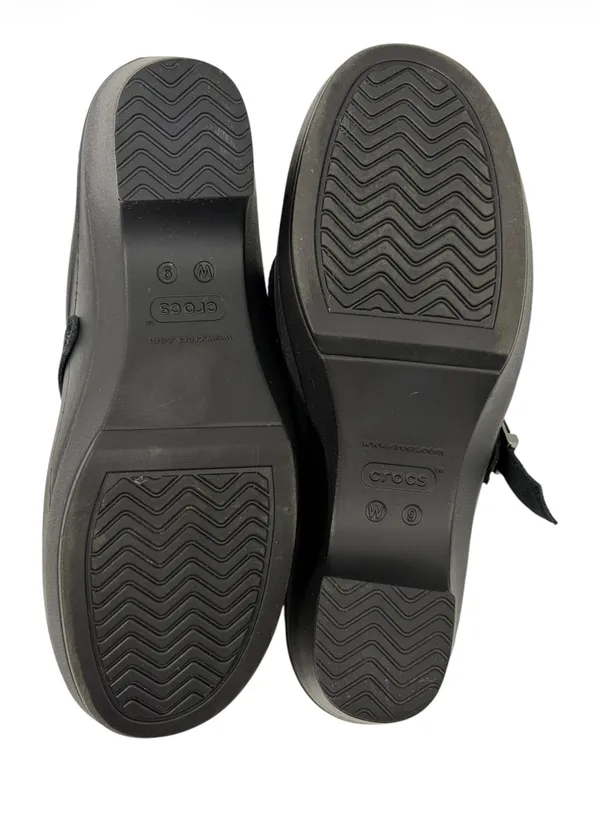 Crocs Sarah Suede Band Clog Black Slip On Mule Womens Size 9 - Image 9