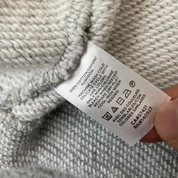Loft Cardigan Sweater Women S Gray Ribbed Knit Open Front - Image 4