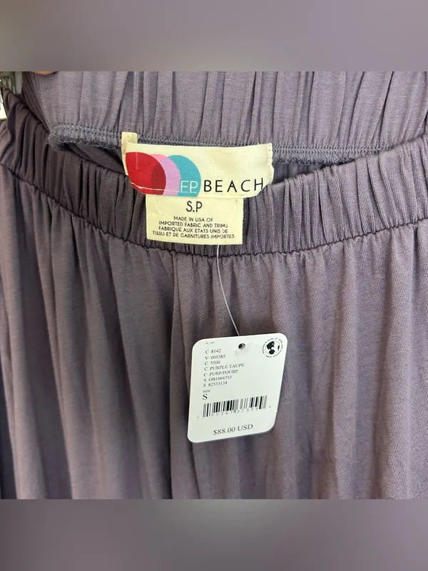 NWT Free People Beach Sunday Stroll One Shoulder Wide Leg Purple Jumper Smals - Image 5