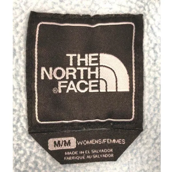 The North Face Denali Hoodie Womens M Blue Colorblock Polartec Fleece Jacket - Image 4