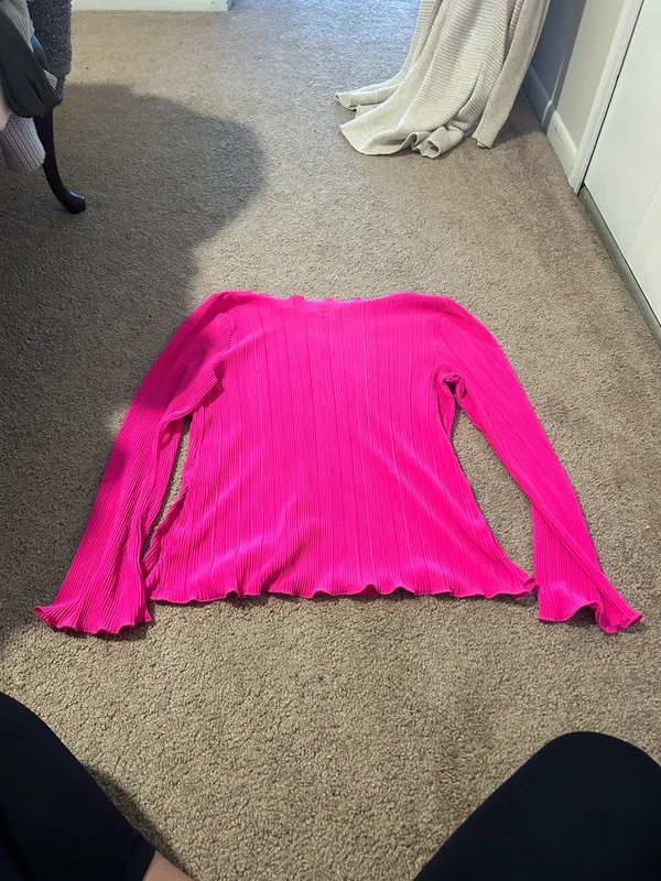 A New Day Fuchsia Ribbed Top - Image 5