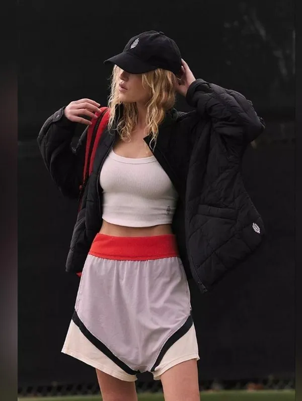 NWT Free People Hot Shot Harem Short Colorblock, Raindrop Combo - Image 2