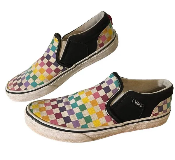 Vans Sneakers Checkerboard Slip On Pride Rainbow Skater - Image 2