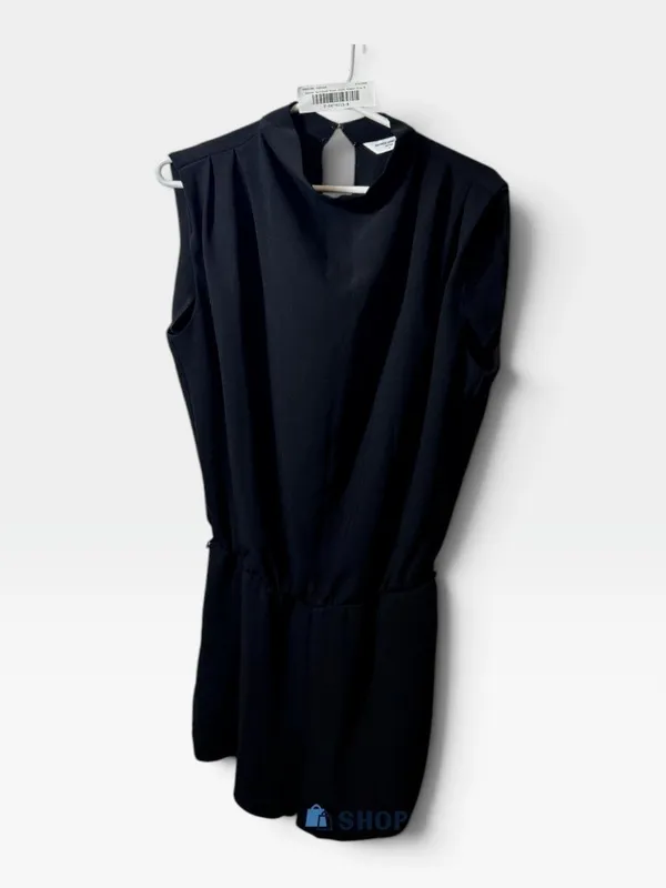 Amanda Uprichard Tropics Romper Black Padded Shoulder Size Medium Revolve - Image 4