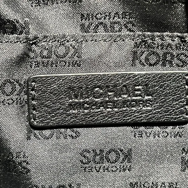 MICHAEL KORS Tumbled Black Leather Crossbody‎ Satchel Gold Hardware A27 - Image 14