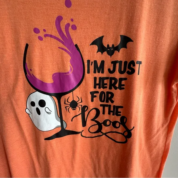 Halloween T-shirt Vibrant Orange Tee - Image 3