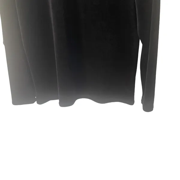 Kathie Lee Vintage 90s Size Medium Velvet Witchy‎ Goth Grunge Mock Neck Top - Image 2