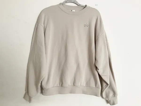 Alo Yoga Accolade Crew Neck Pullover Bone S - Image 2