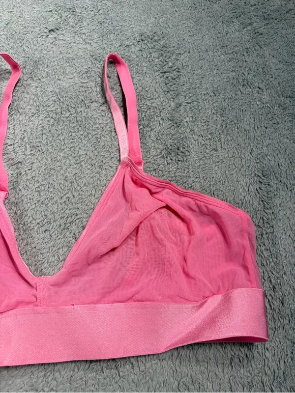 Parade Pink Wireless Mesh Bralette XL - Image 6