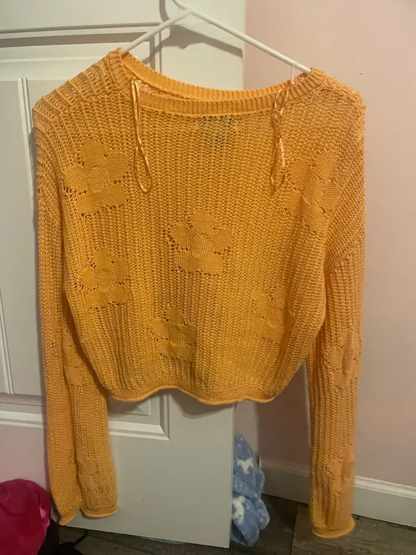 Sincerely Jules Thin orange summer sweater - Image 3