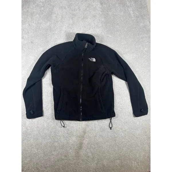 womens black north face fleece jacket small‎ needs shaved - Image 3